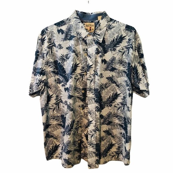 RedHead Palm Leaf Print Button Up - Picture 1 of 3